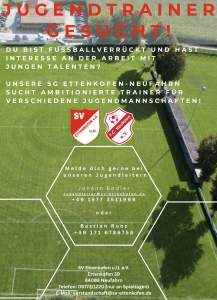 Mehr über den Artikel erfahren Jugendtrainer gesucht!